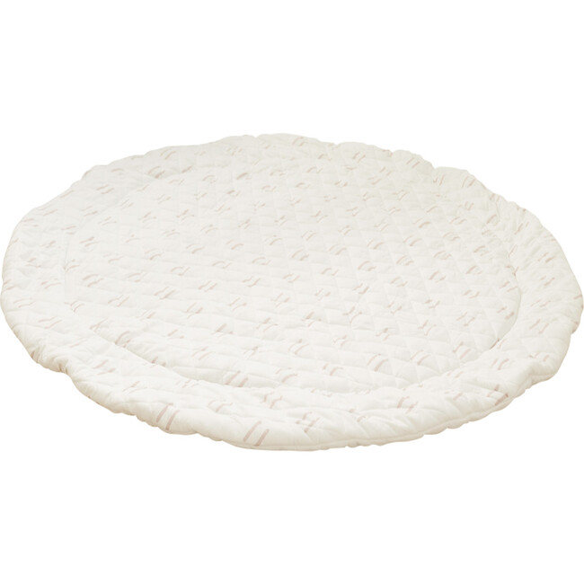Padded Round Play Mat, Neutral Line