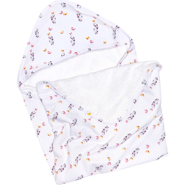Athena Hooded Towel, White