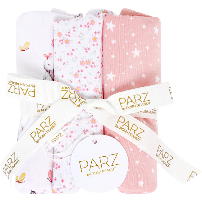 Athena Burp Cloth 3-Piece Set, White - Burp Cloths - 2