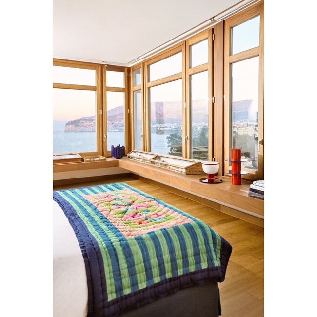Nizam Acid Green Reversible Quilt - Quilts - 2