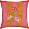 Tea Flower Red Orange Cushion - Decorative Pillows - 1 - thumbnail