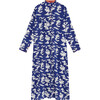 Women's Long Kurta, Matisse Royal Blue - Tunics - 1 - thumbnail