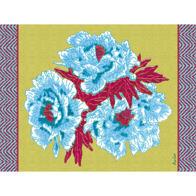 Masonite Placemat, Blue Garden Chutney