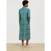 Women's Long Kurta, Spiral Peacock Natural - Tunics - 3
