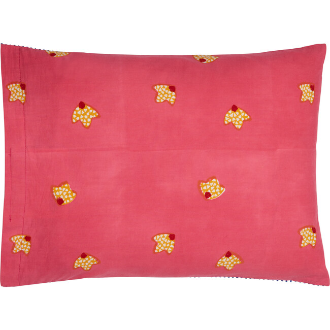 Indonesian Red Rose Cushion, 12x16 - Decorative Pillows - 3