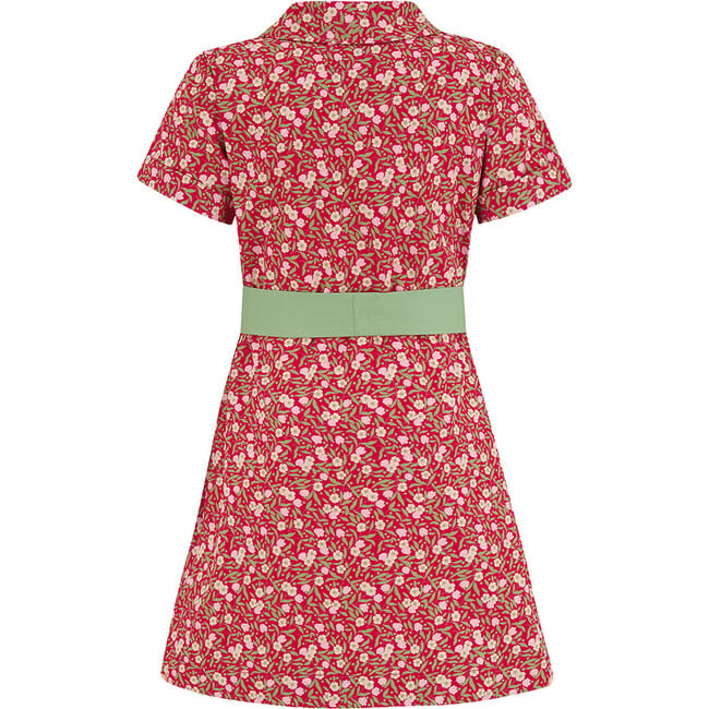 Eaton Shirt Dress, Ruby Chintz - Dresses - 5