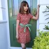 Eaton Shirt Dress, Ruby Chintz - Dresses - 6