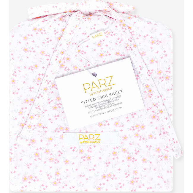 Alexandria Crib Sheet, White - Crib Sheets - 4