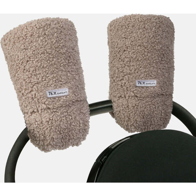 Warmmuffs With Fluffy Teddy Exterior, Oatmeal Teddy - Gloves - 1