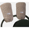 Warmmuffs With Fluffy Teddy Exterior, Oatmeal Teddy - Gloves - 1 - thumbnail