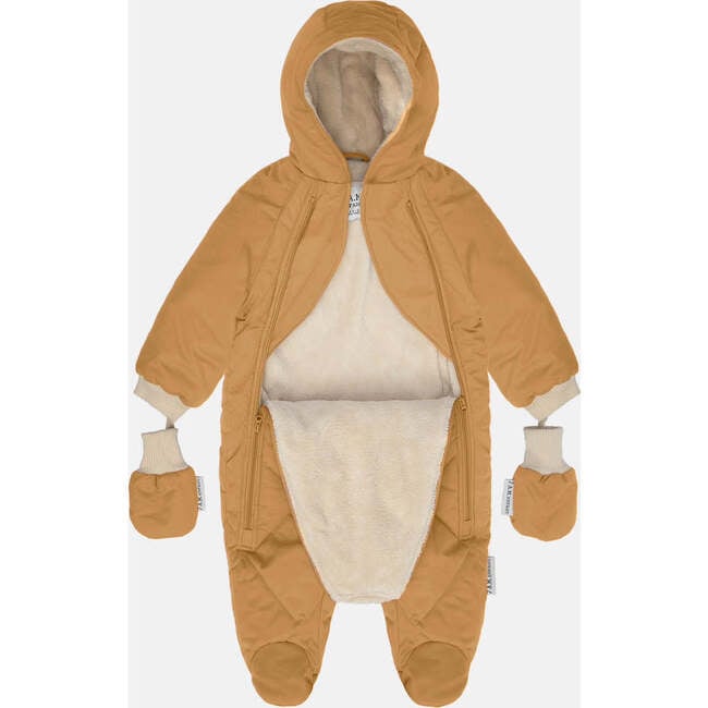 Snowsuit Bebe Benji, Cognac Quilted - Snowsuits - 2