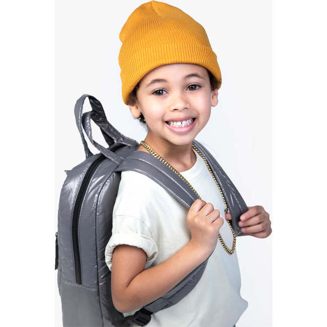 Midi Dino Backpack, Graphite - Backpacks - 5