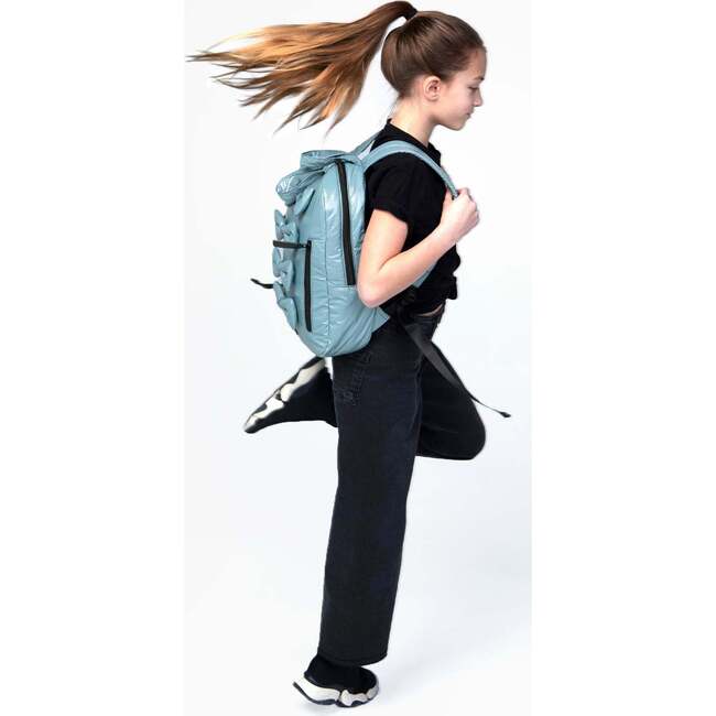 Midi Bows Backpack, Blue - Backpacks - 4