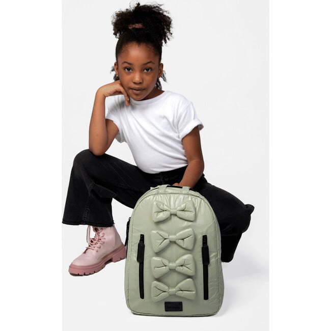 Midi Bows Backpack, Green - Backpacks - 3