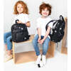 Classic Midi Backpack, Black Prints - Backpacks - 2