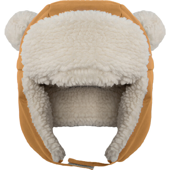 Benji Cub Hat With Adjustable 2-Snap Neck Closure, Cognac