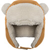 Benji Cub Hat With Adjustable 2-Snap Neck Closure, Cognac - Hats - 1 - thumbnail