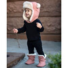 Benji Cub Hat  With Adjustable 2-Snap Neck Closure, Rose Dawn - Hats - 5