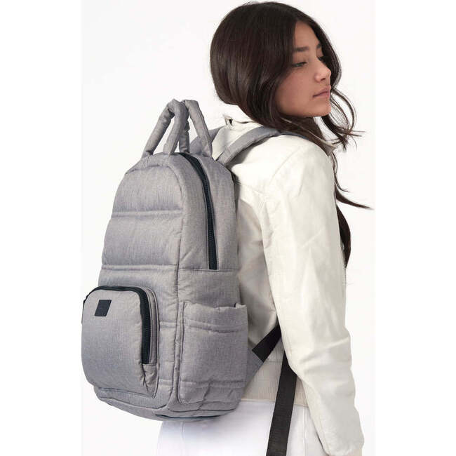 BK718 Laptop Sleeve Backpack, Heather Grey - Backpacks - 2