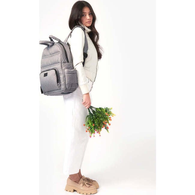 BK718 Laptop Sleeve Backpack, Heather Grey - Backpacks - 4