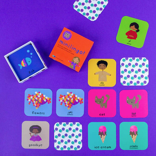 Minilingo, English/Arabic Flashcards - Educational Toys - 2