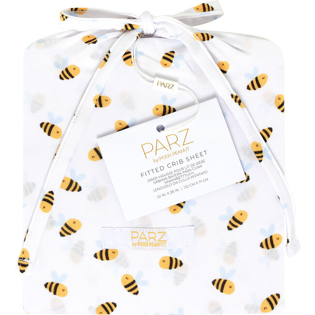 Darby Crib Sheet, White - Crib Sheets - 2
