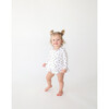 Darby Long Sleeve Bubble Romper Dress, White - Dresses - 4