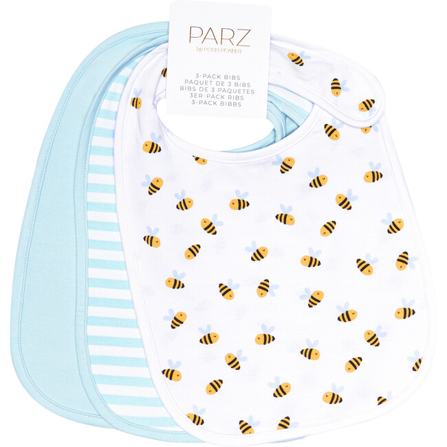 Darby Bib 3-Piece Set, White - Bibs - 5