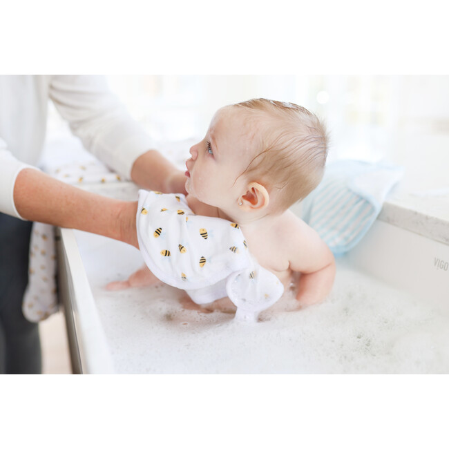 Darby 3-Piece Wash Cloth, White - Towels - 3
