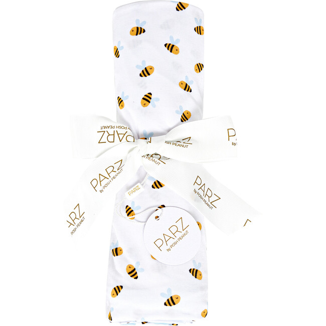 Darby Swaddle, White - Swaddles - 4