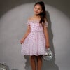 Fairy Princess Sequin Mini Dress, Pink - Dresses - 2