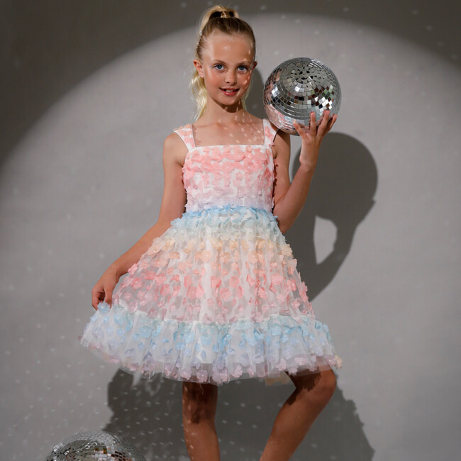 Spring Has Sprung 3D Floral Dress, Multicolors - Dresses - 2