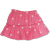 Bubble Gauze Embroidered Ruffle Skirt, Pink - Cover-Ups - 1 - thumbnail