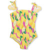 Summer Smocked One-Piece Swimsuit, Lemonade - One Pieces - 1 - thumbnail