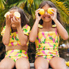Summer Smocked One-Piece Swimsuit, Lemonade - One Pieces - 2