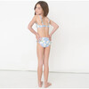 Garden Party Zig-Zag Stitch Tie-Back Bikini, Blue - Two Pieces - 2