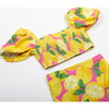 Summer High Waist Smocked Bikini, Lemonade - Two Pieces - 3
