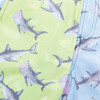 Shark Block Water Appearing Swim Trunk, Green And Blue - Swim Trunks - 4