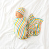 Popsicle Stripe Infant Swaddle And Beanie Set, Beige - Mixed Accessories Set - 4