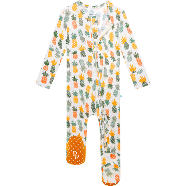 McGuire Footie Zippered One Piece, Beige - Footie Pajamas - 2