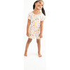 Ice Cream Parlor Flutter Sleeve Romper, White - Rompers - 2
