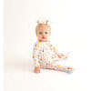 Ice Cream Parlor Footie Zippered One Piece, White - Footie Pajamas - 4