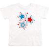Patriotic Star S/S Shirt, White - Shirts - 1 - thumbnail