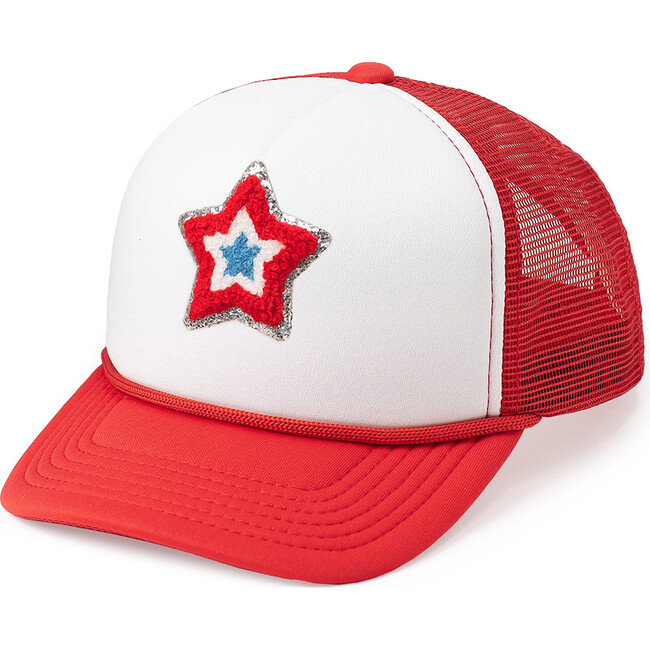 Patriotic Patch Hat, Red