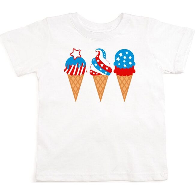 Patriotic Ice Cream S/S Shirt, White