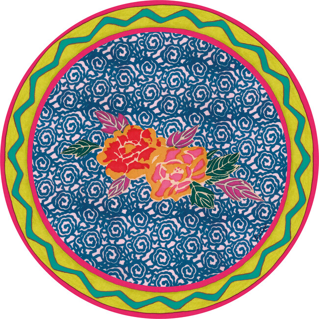 Masonite Placemat, Small Spiral Royal Blue - Tabletop - 1