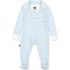 Classic Pajama Footie, Blue Stripe - Pajamas - 1 - thumbnail