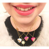 Retro Rainbow Heart Necklace HOT PINK - Necklaces - 2