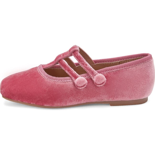 Florence Velvet Double Strap Mary Janes, Pink Total