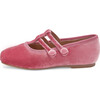 Florence Velvet Double Strap Mary Janes, Pink Total - Mary Janes - 1 - thumbnail